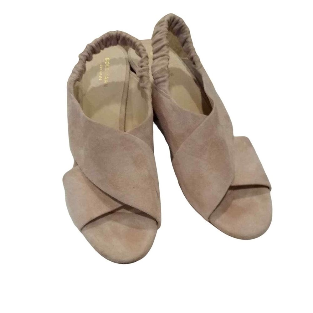 Cole Haan Pink Peach Sling Back Block Heel